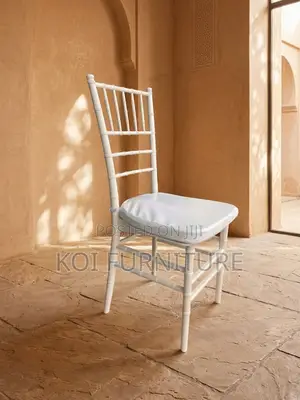 Home Chairs; White Home Dining and Events Seat With Cushion