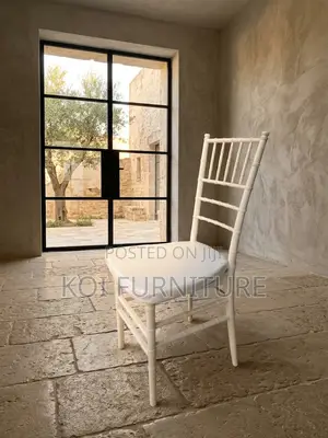 Home Chairs; White Home Dining and Events Seat With Cushion