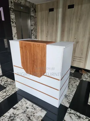 With Brown Strips 1.2mtrs Office Recept Desk