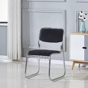 Office Chair; Stackable Chrome Guest's Chairs