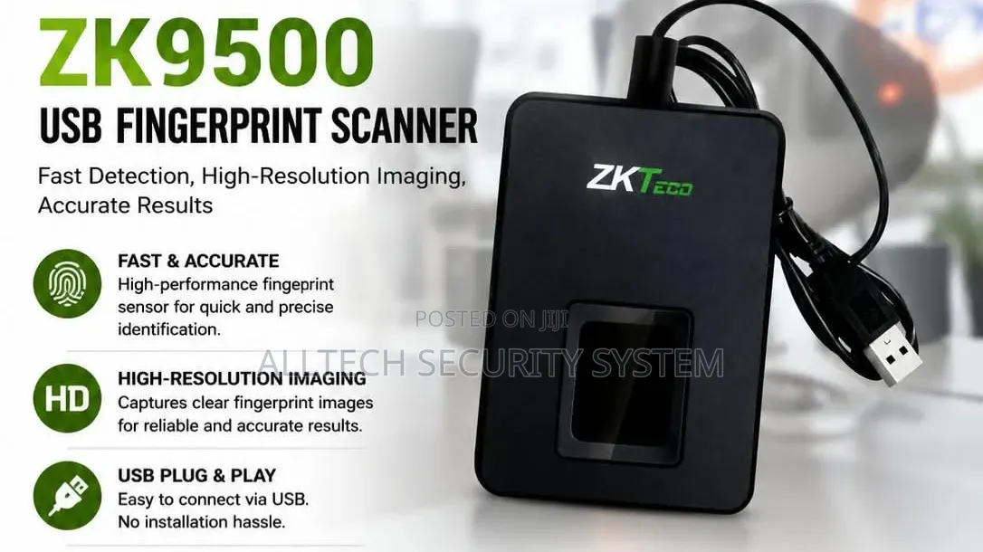 Fast and Accurate Zk9500 Fingerprint Scanner