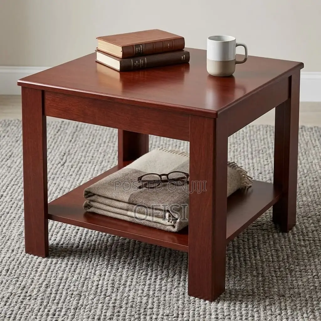 Coffee Table; 0.6m Mahogany Square Coffee Table