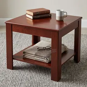 Coffee Table; 0.6m Mahogany Square Coffee Table