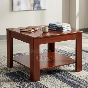 Coffee Table; 0.6m Mahogany Square Coffee Table