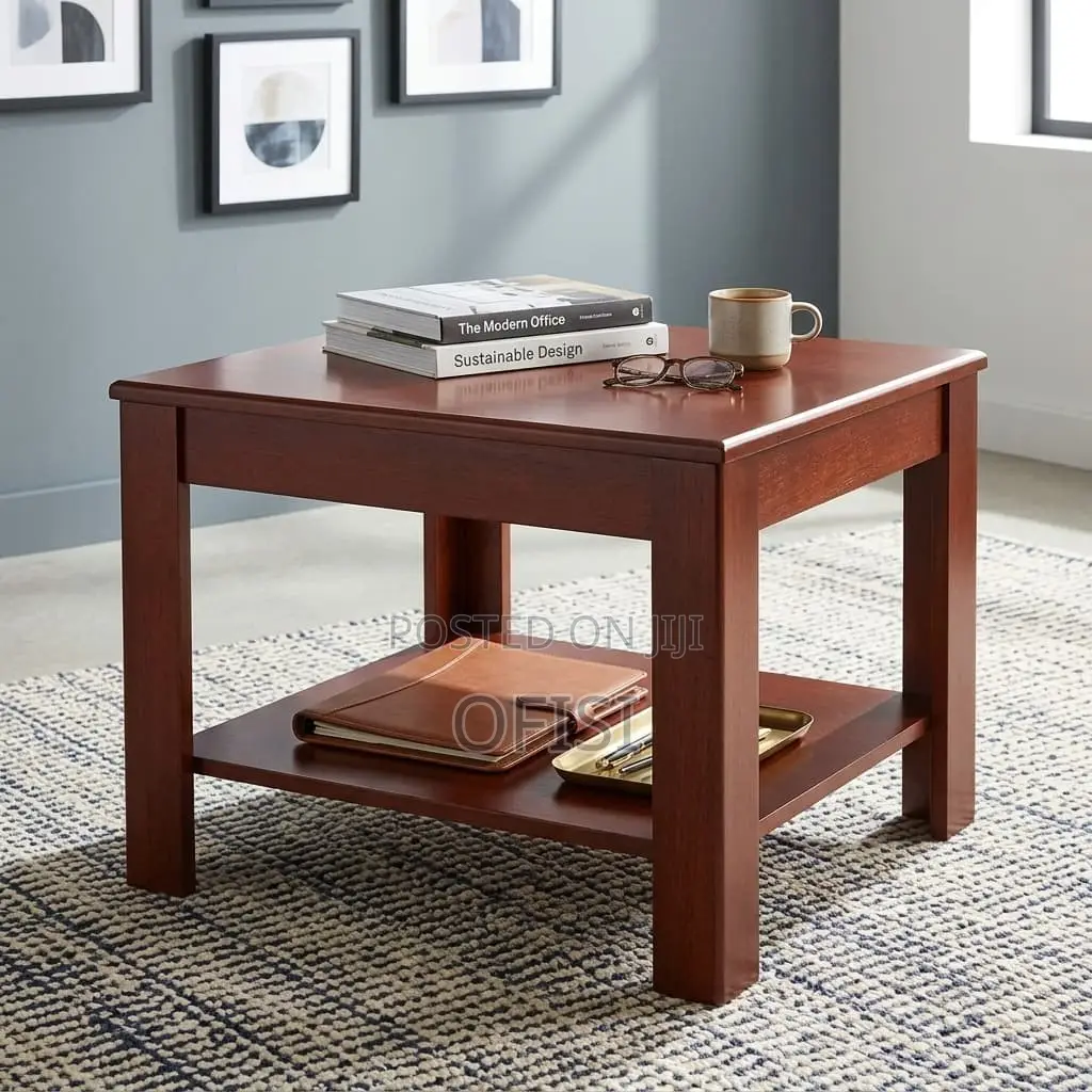 Coffee Table; 0.6m Mahogany Square Coffee Table