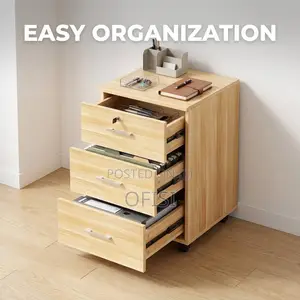 Office Cabinet; 3 Drawer Mobile Pedestal File Cabinet
