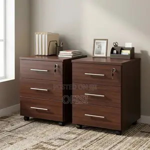 Office Cabinet; 3 Drawer Mobile Pedestal File Cabinet