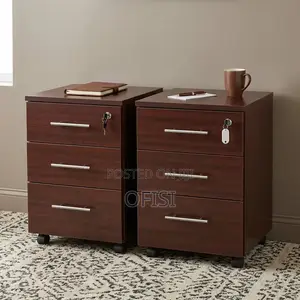 Office Cabinet; 3 Drawer Mobile Pedestal File Cabinet
