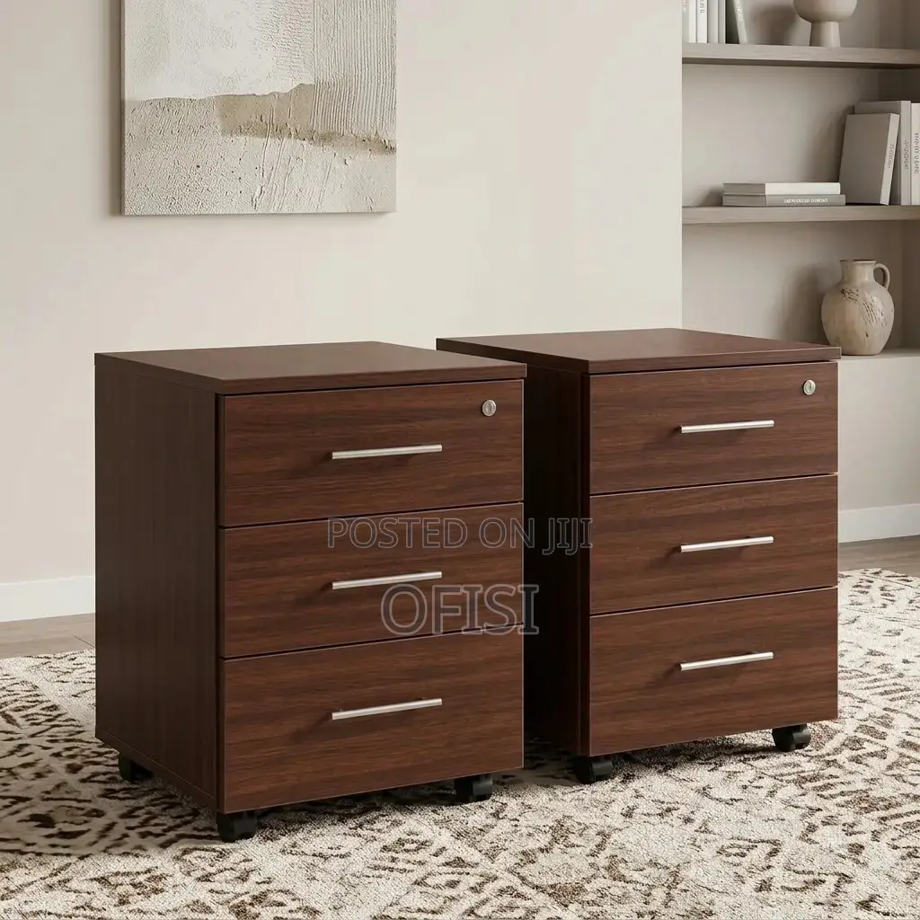 Office Cabinet; 3 Drawer Mobile Pedestal File Cabinet