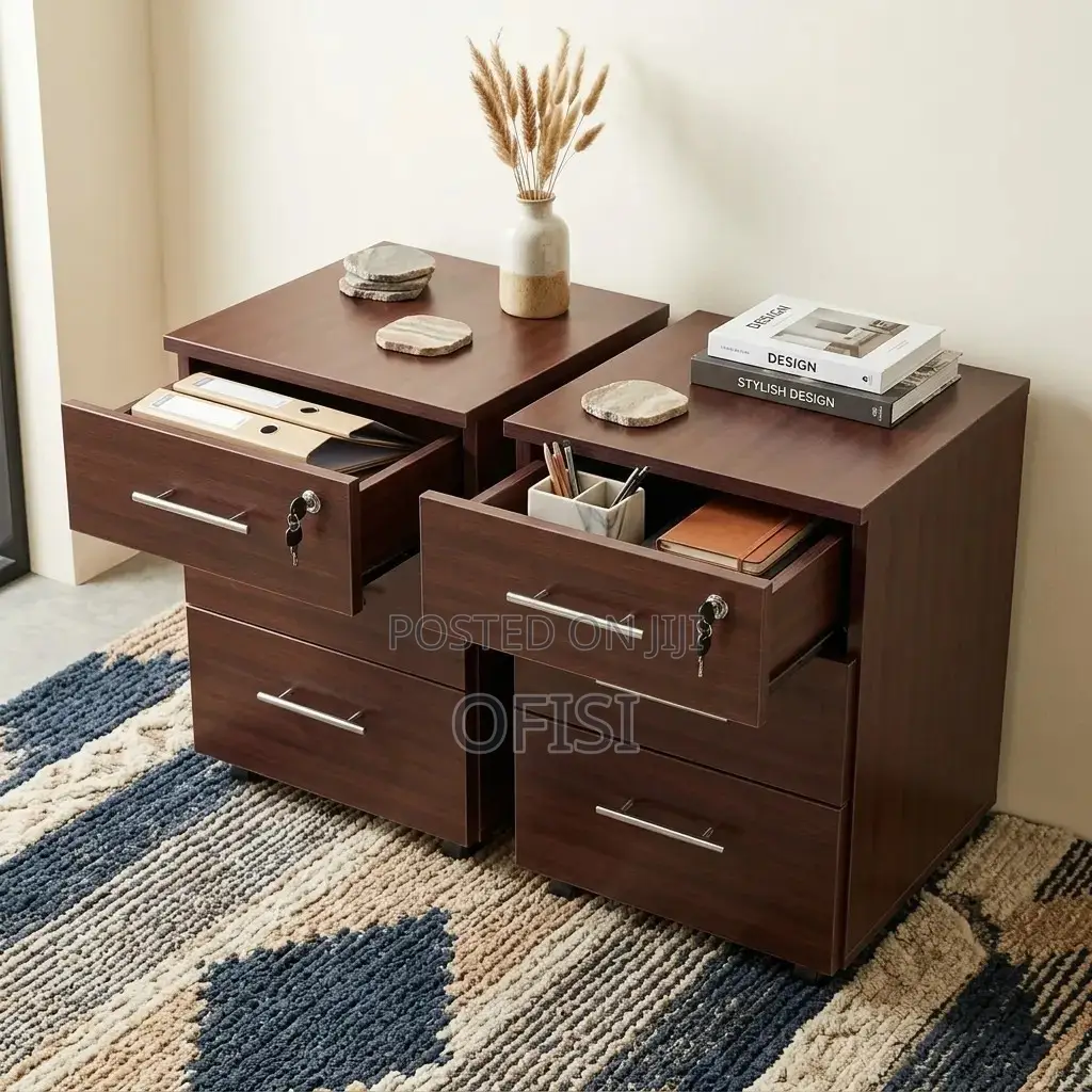 Office Cabinet; 3 Drawer Mobile Pedestal File Cabinet