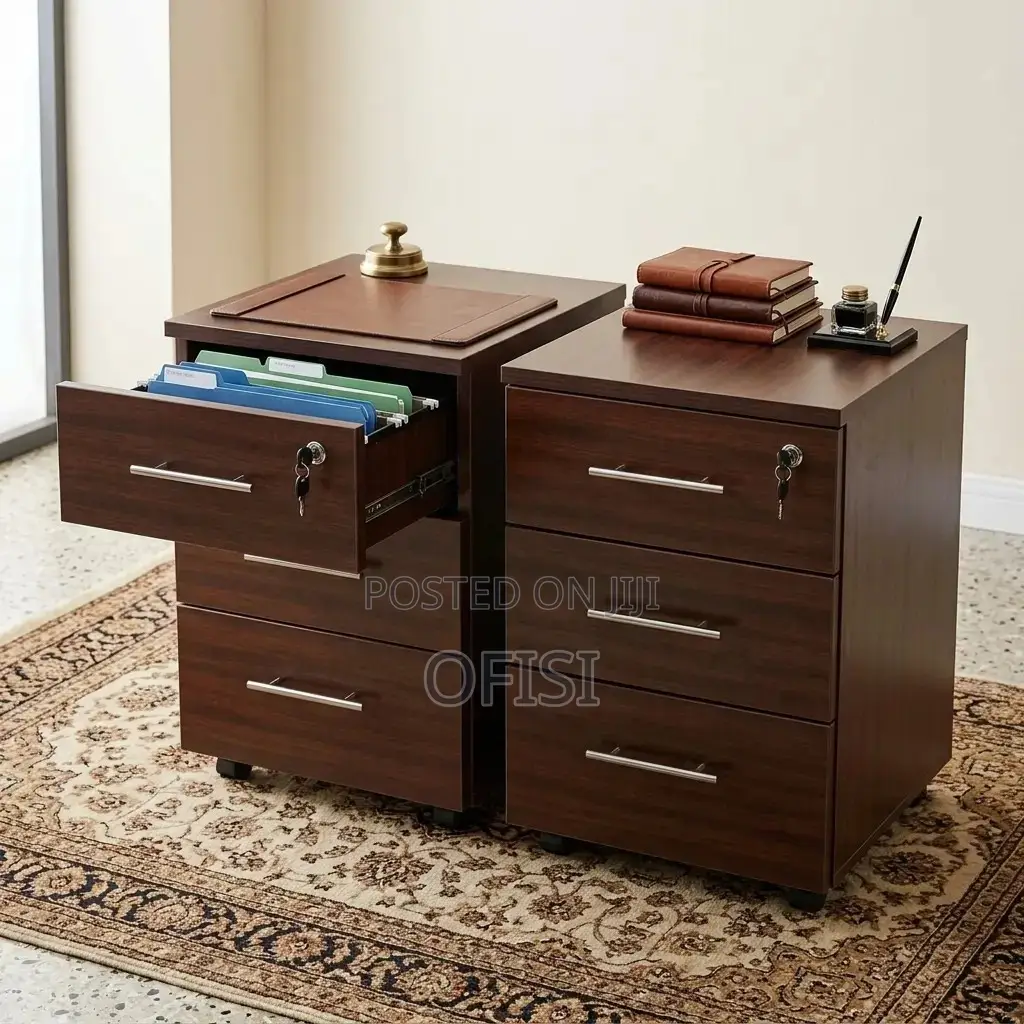 Office Cabinet; 3 Drawer Mobile Pedestal File Cabinet