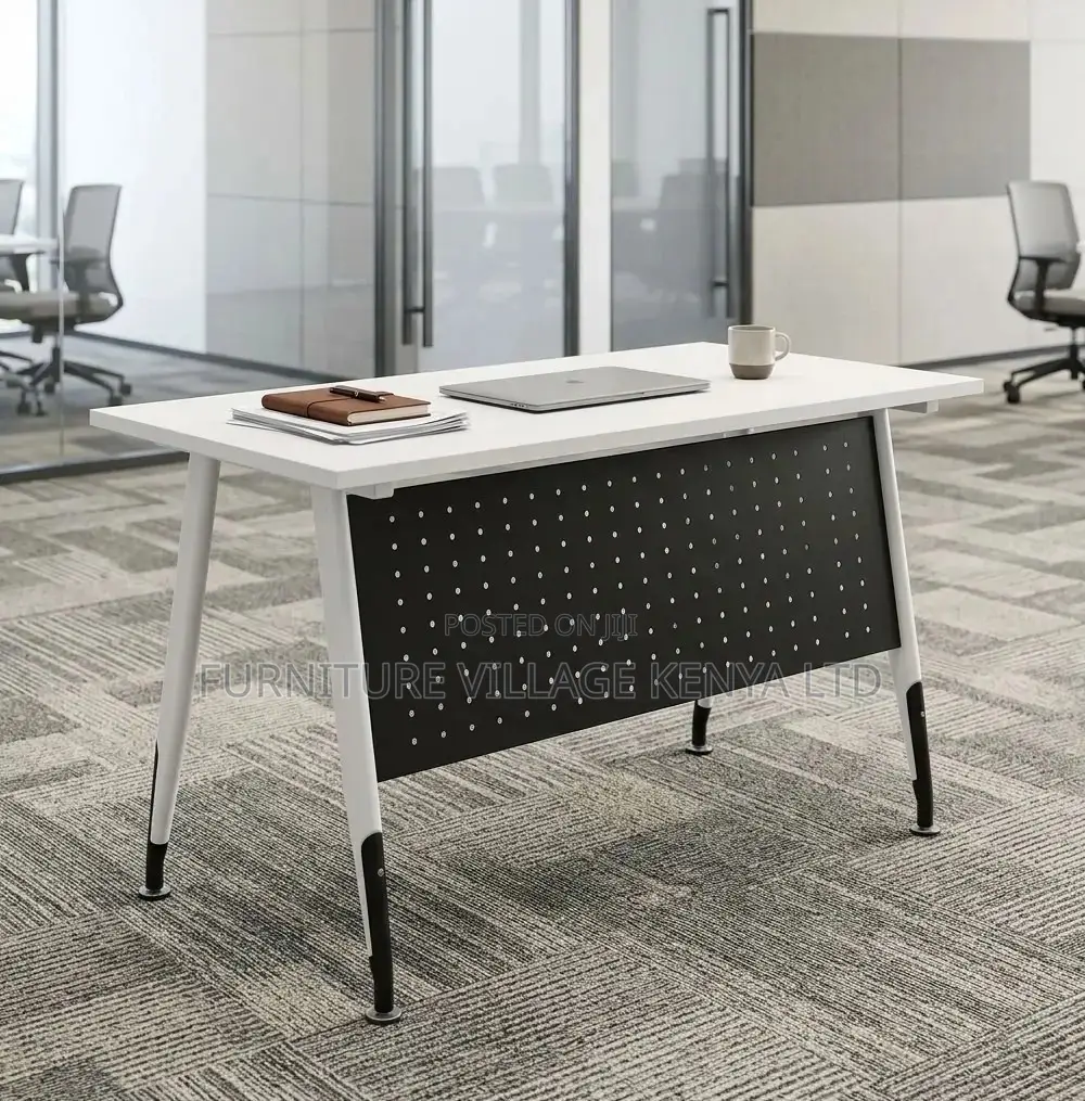 Study Table; 1.2 M Minimalist White Home/Office Computer Table