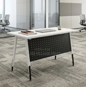 Study Table; 1.2 M Minimalist White Home/Office Computer Table
