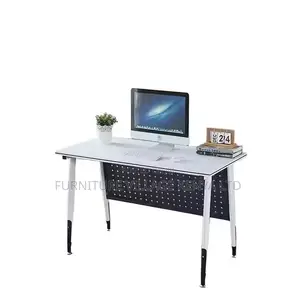 Study Table; 1.2 M Minimalist White Home/Office Computer Table