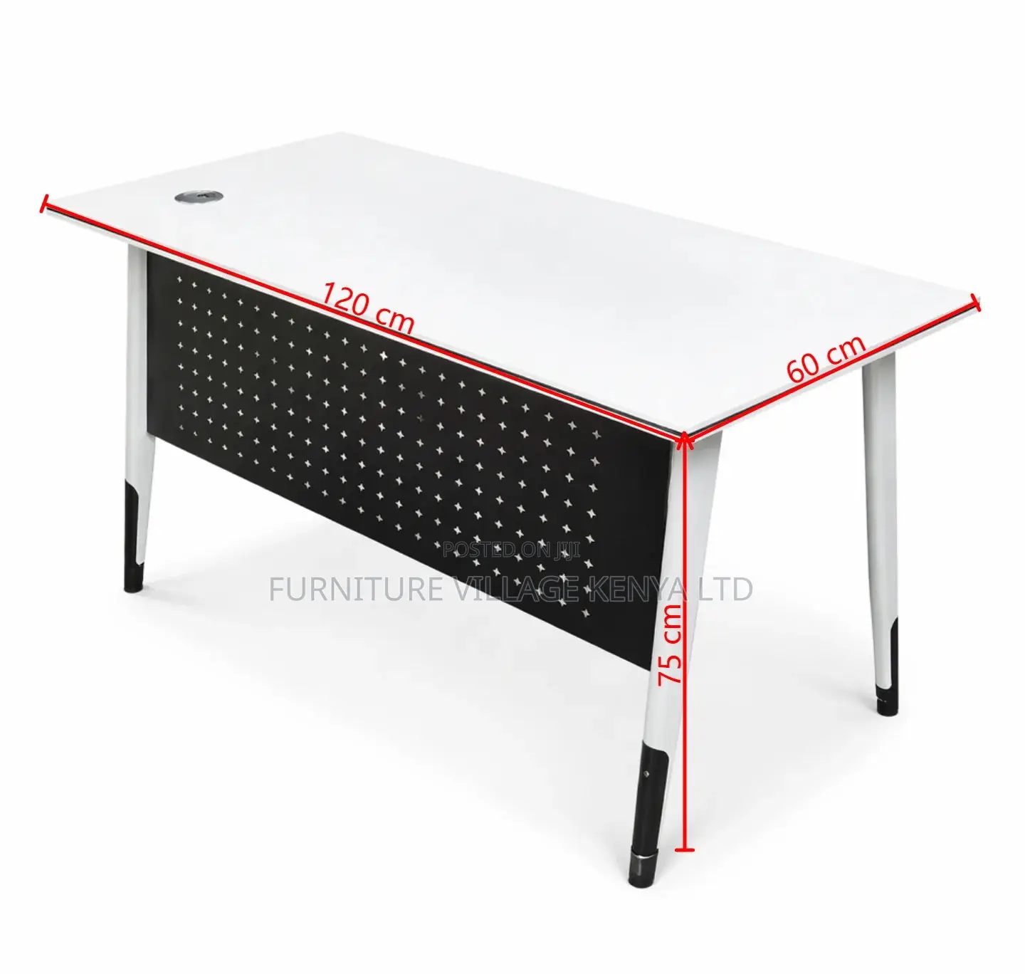Study Table; 1.2 M Minimalist White Home/Office Computer Table