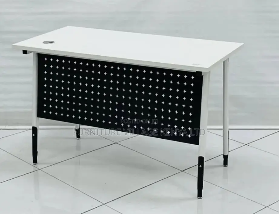 Study Table; 1.2 M Minimalist White Home/Office Computer Table