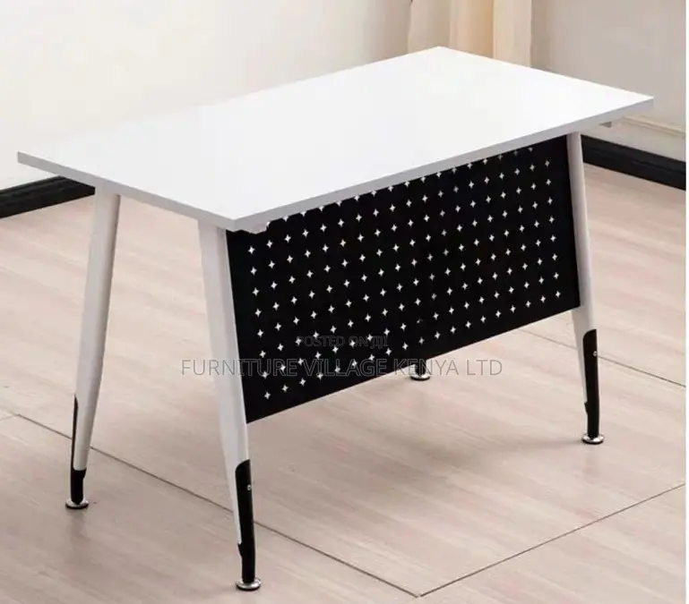Study Table; 1.2 M Minimalist White Home/Office Computer Table
