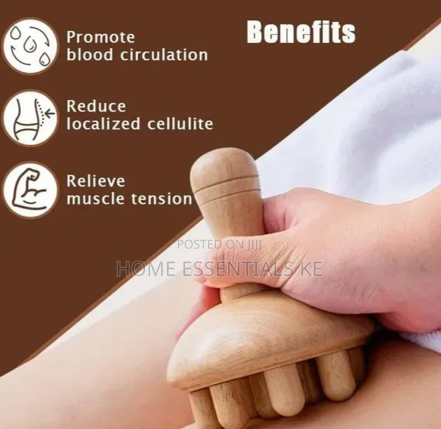 *Wooden Therapy Massage Tools Mushroom Massager Fascial Roller