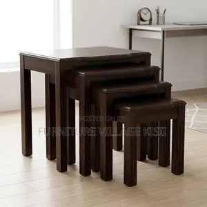 4PC Wooden Nesting Stools