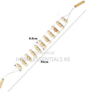 Wood Back Massage Roller Therapy Back Massager Wooden With Handle