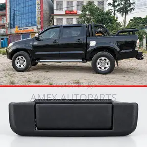 Rear Tail Gate Handle Toyota Hilux Center Open Ln106 Ln167 Vigo Black