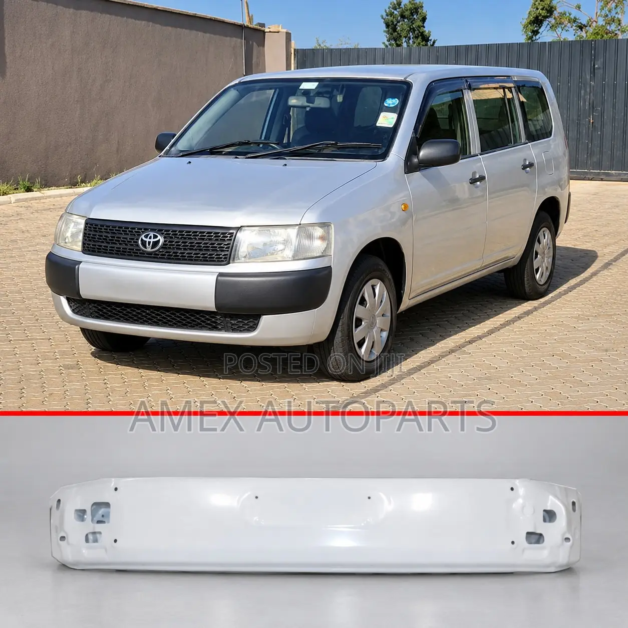 Front Bumper Toyota Probox Metal 02