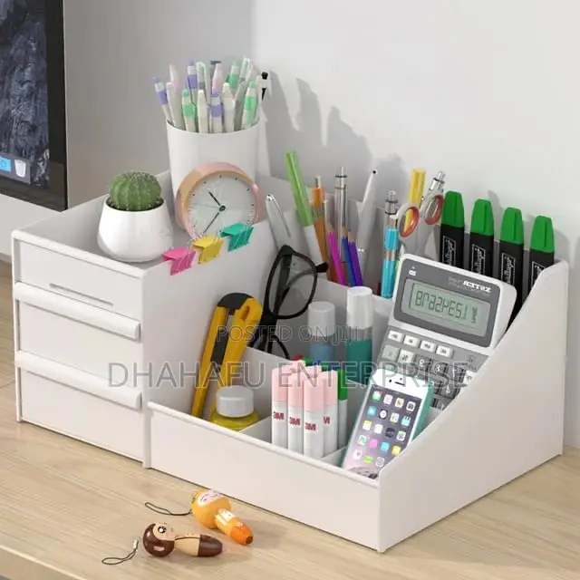 Makeup Organizer With 2 Drawers – Desktop Cosmetics Storage Box