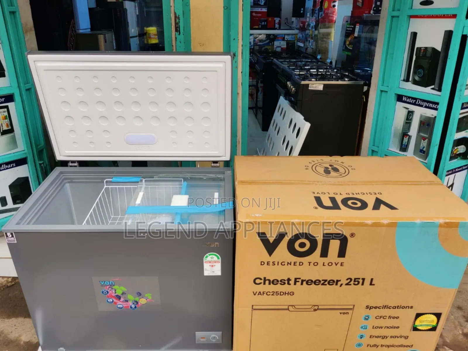VON 251L Very Large Capacity Chest Freezer