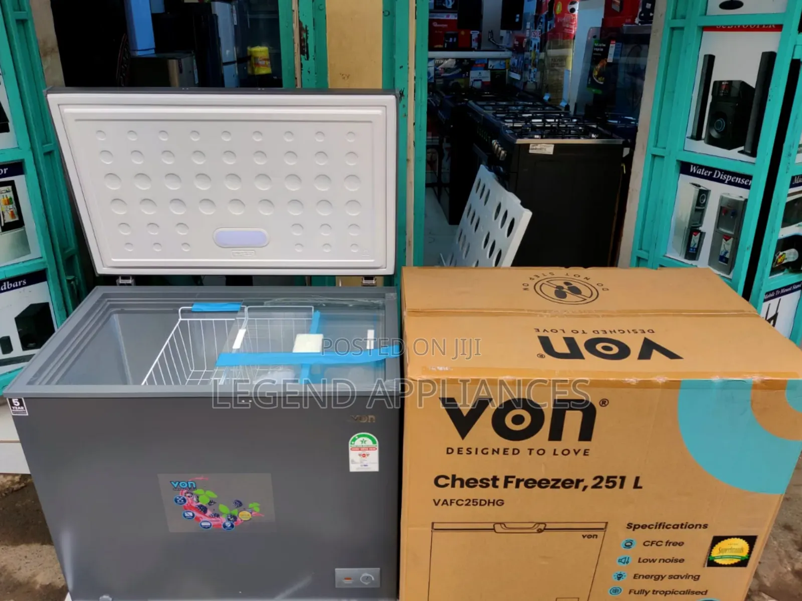 VON 251L Very Large Capacity Chest Freezer