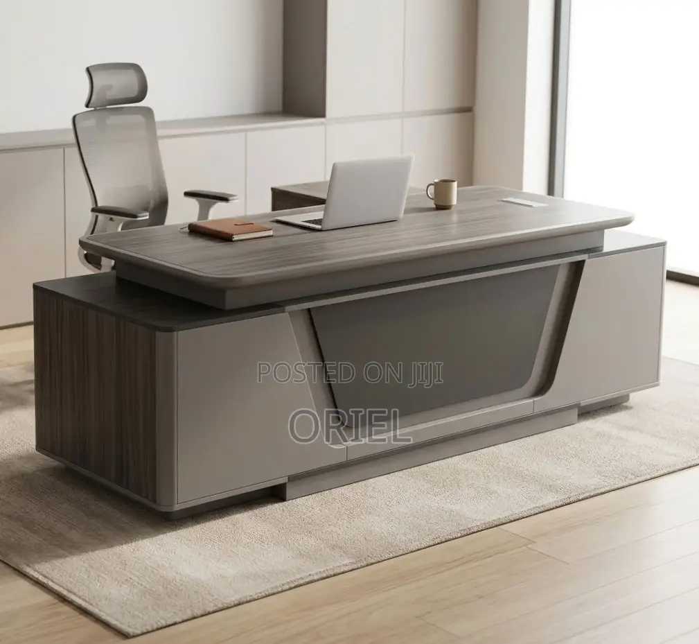2400MM Executive Office Desk : Premium L-Shaped Executive Office Desk