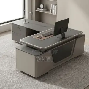2400MM Executive Office Desk : Premium L-Shaped Executive Office Desk