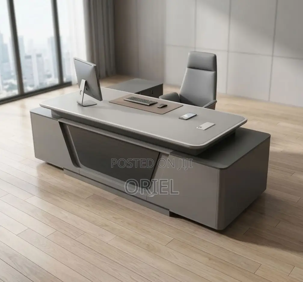 2400MM Executive Office Desk : Premium L-Shaped Executive Office Desk