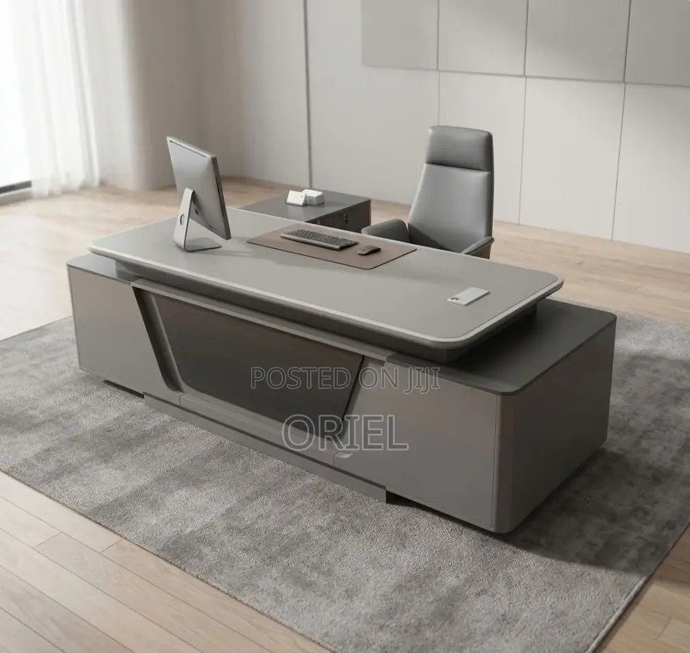 2400MM Executive Office Desk : Premium L-Shaped Executive Office Desk