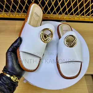 Fendi Sandals Black, Brown, White