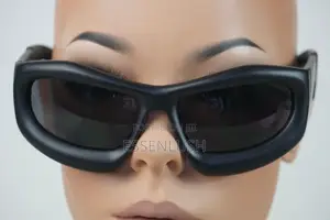 Futuristic Matte Black Oval Chunky Sunglasses – Y2K Streetwear