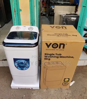 Von Washing Machine 9kg Single Tub