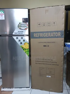 Silver Double-Door Top-Freezer Refrigerator