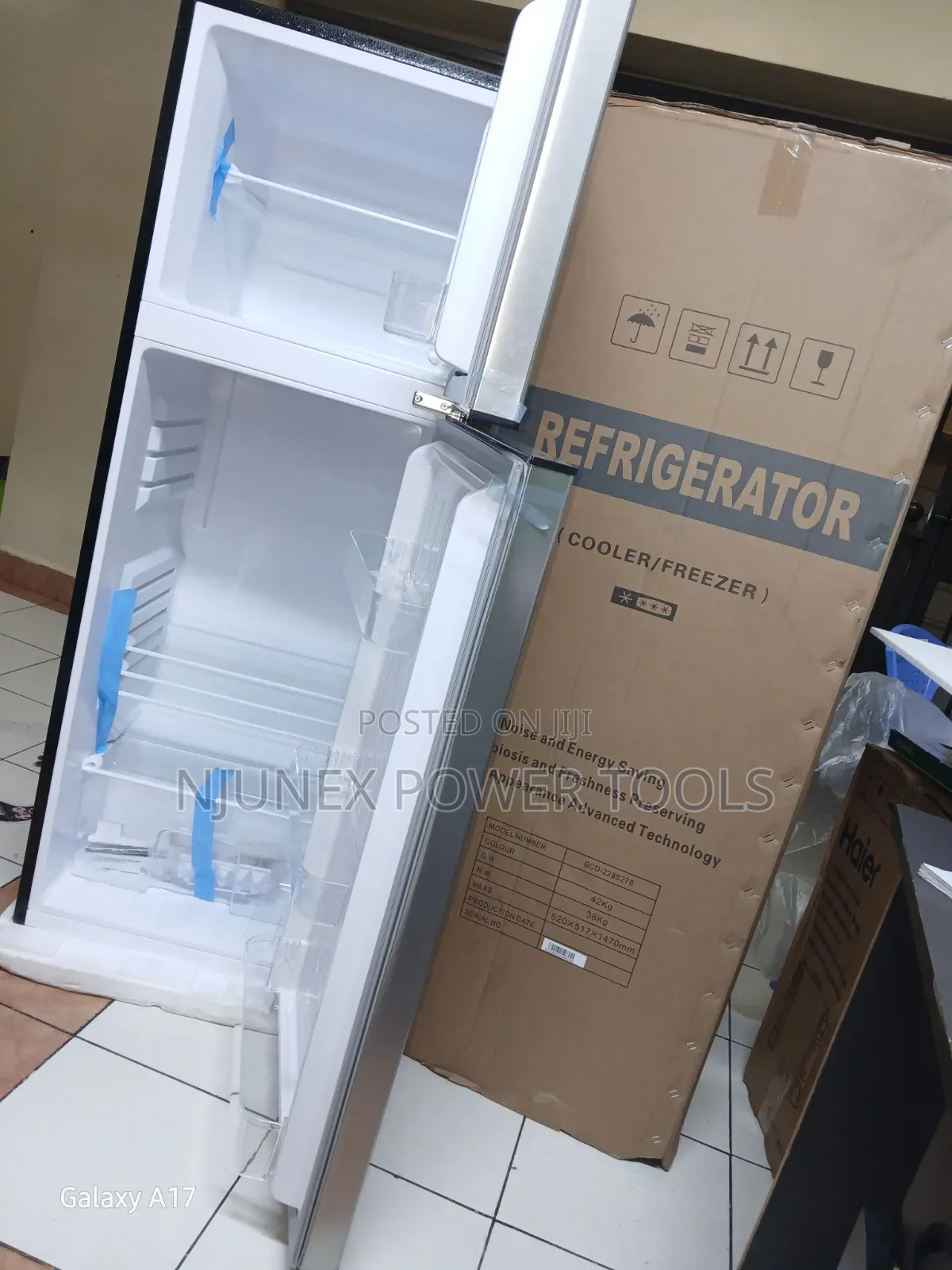 Silver Double-Door Top-Freezer Refrigerator