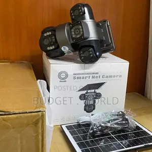 PTZ Rotating Control 3-Lens 24/7 Recording Security Cam Wireless 4G