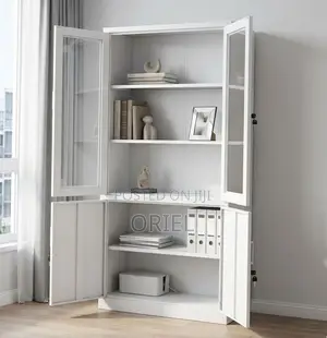 2-Door Filing Cabinet : Office Filing Cabinet With Glass Doors