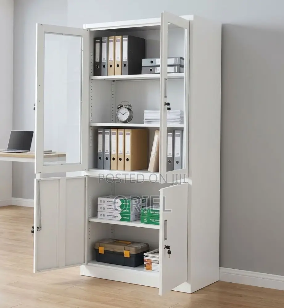 2-Door Filing Cabinet : Office Filing Cabinet With Glass Doors