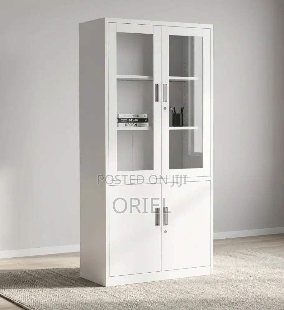 2-Door Filing Cabinet : Office Filing Cabinet With Glass Doors