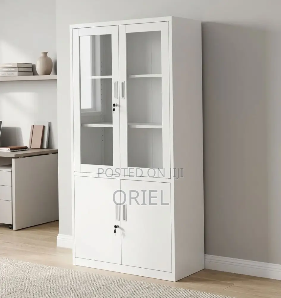 2-Door Filing Cabinet : Office Filing Cabinet With Glass Doors