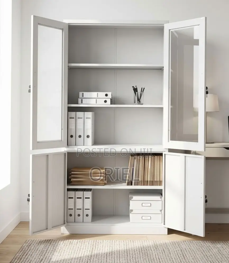 2-Door Filing Cabinet : Office Filing Cabinet With Glass Doors
