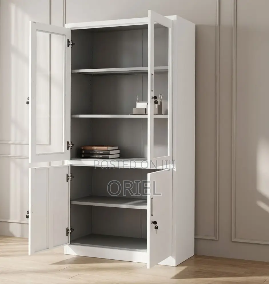 2-Door Filing Cabinet : Office Filing Cabinet With Glass Doors