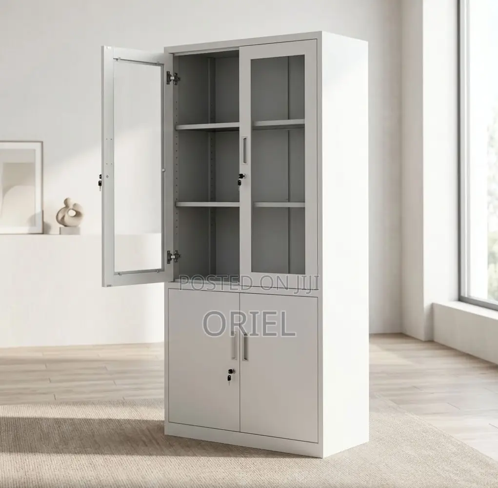 2-Door Filing Cabinet : Office Filing Cabinet With Glass Doors