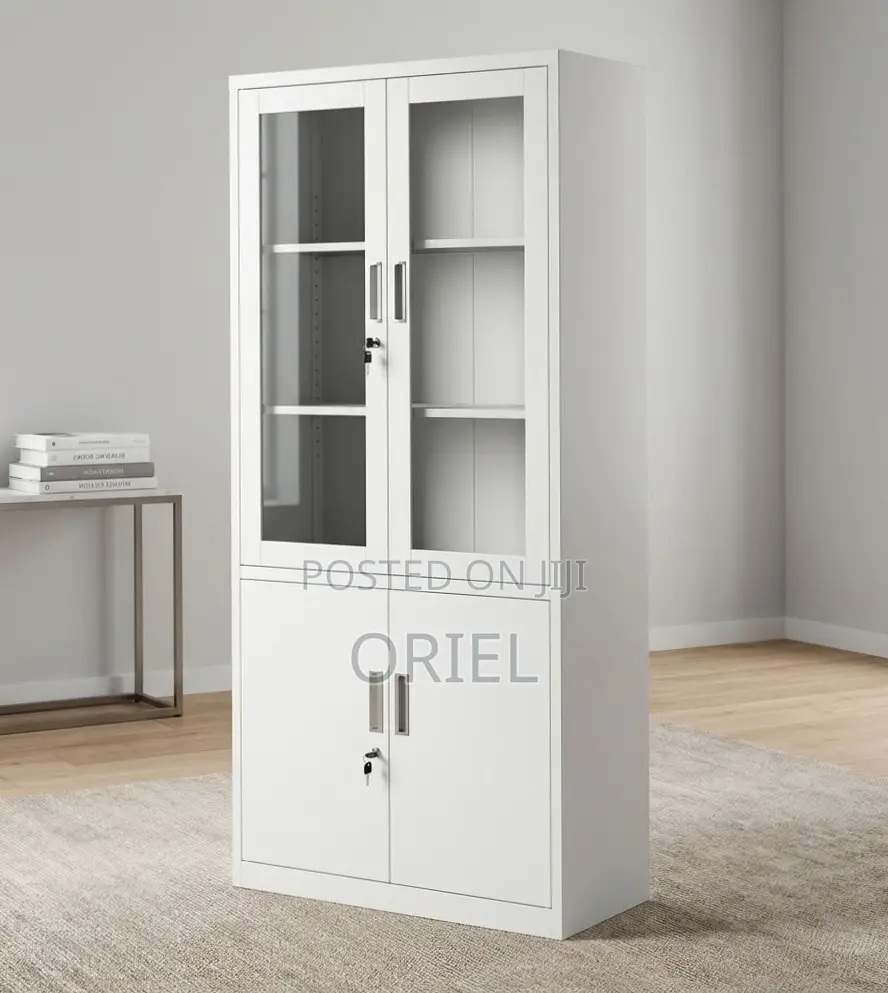 2-Door Filing Cabinet : Office Filing Cabinet With Glass Doors
