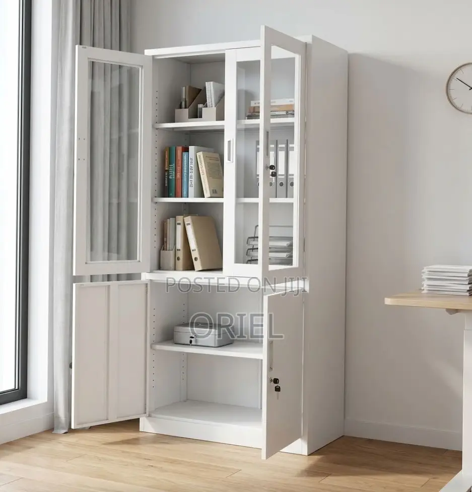 2-Door Filing Cabinet : Office Filing Cabinet With Glass Doors