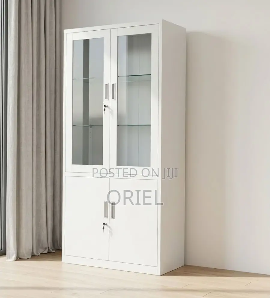 2-Door Filing Cabinet : Office Filing Cabinet With Glass Doors