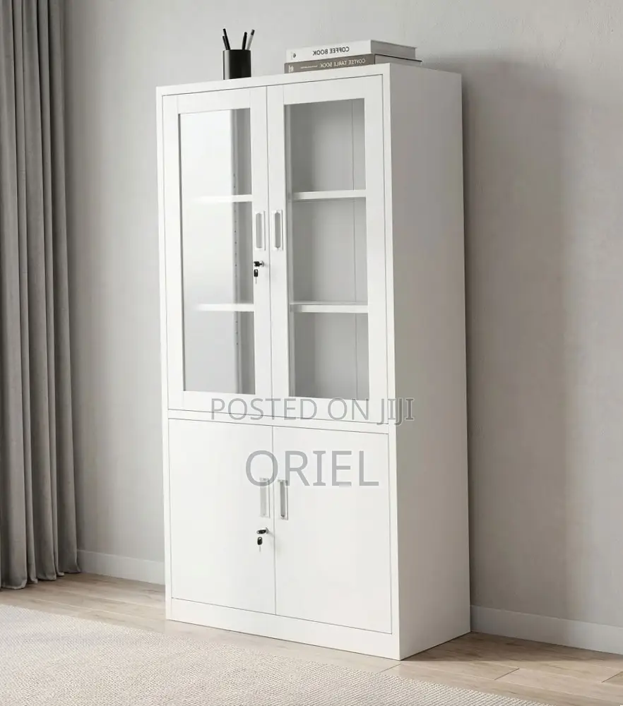2-Door Filing Cabinet : Office Filing Cabinet With Glass Doors